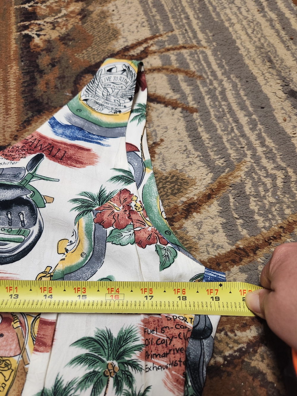 Harley-Davidson Multicolor Motorcycle Print Midi Dress - Picture 11 of 12